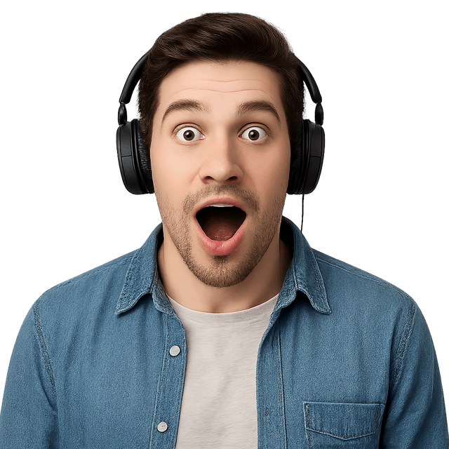 Subject: Excited content creator