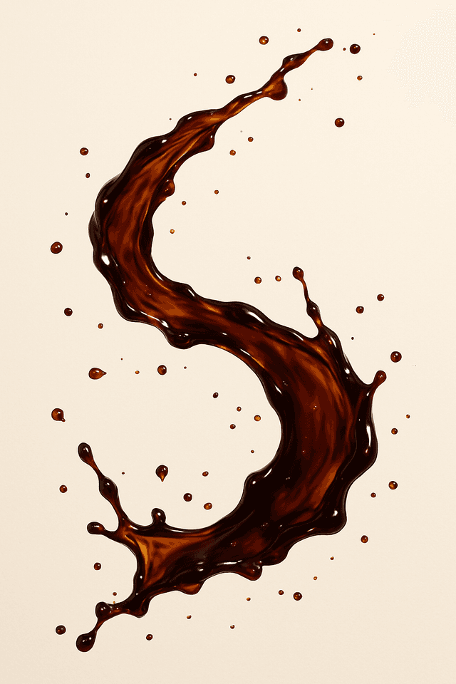 Scene: Coffee beans splash