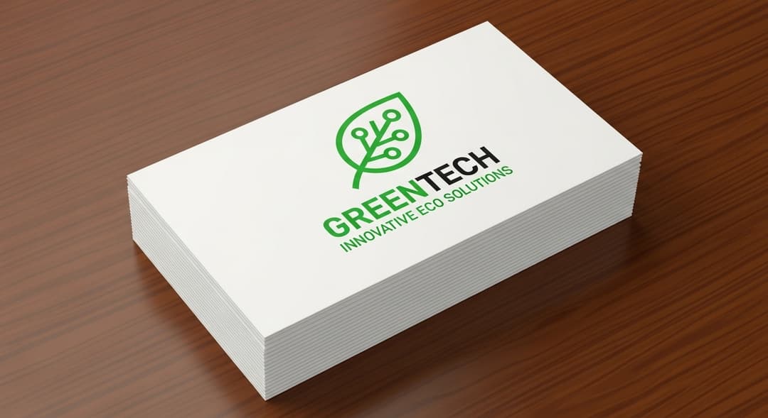 After - Logo and business card before and after